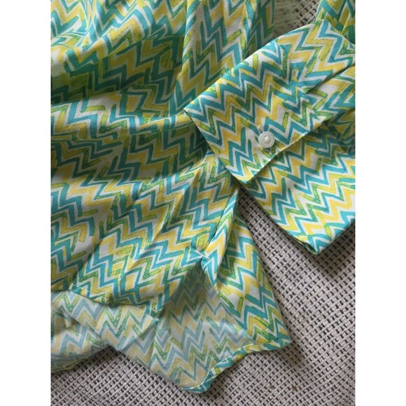 Westbound "Wrinkle Free" Long Sleeve Lightweight Button Up Green Chambray 2X - Picture 10 of 11